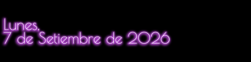 Journal: Lunes, 7 de Setiembre de 2026