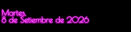 Journal: Martes, 8 de Setiembre de 2026