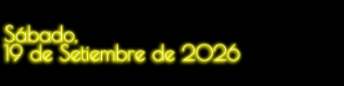 Journal: Sábado, 19 de Setiembre de 2026