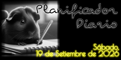 Planificador Diario: Sábado, 19 de Setiembre de 2026