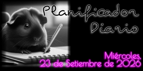 Planificador Diario: Miércoles, 23 de Setiembre de 2026