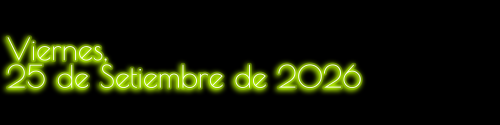 Journal: Viernes, 25 de Setiembre de 2026