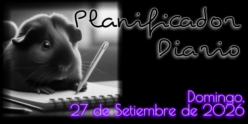 Planificador Diario: Domingo, 27 de Setiembre de 2026