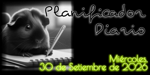 Planificador Diario: Miércoles, 30 de Setiembre de 2026