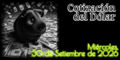 Cotización del Dólar: Miércoles, 30 de Setiembre de 2026