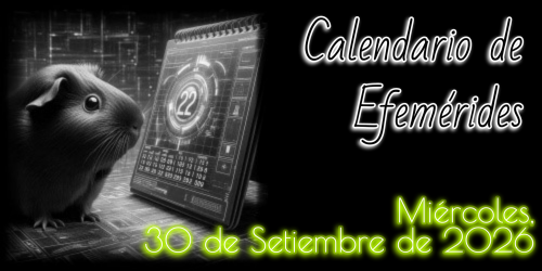 Calendario de Efemérides: Miércoles, 30 de Setiembre de 2026
