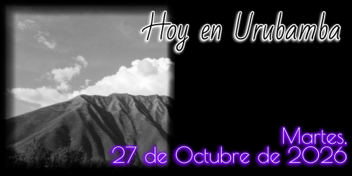 Hoy en Urubamba: Martes, 27 de Octubre de 2026