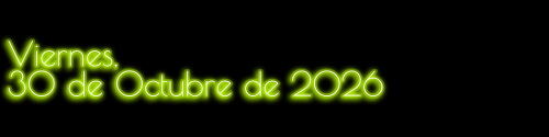 Journal: Viernes, 30 de Octubre de 2026