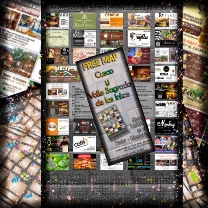 17° edición del Póster-Calendario y 20° edición del Mapa de Cusco y Valle Sagrado de los Inkas